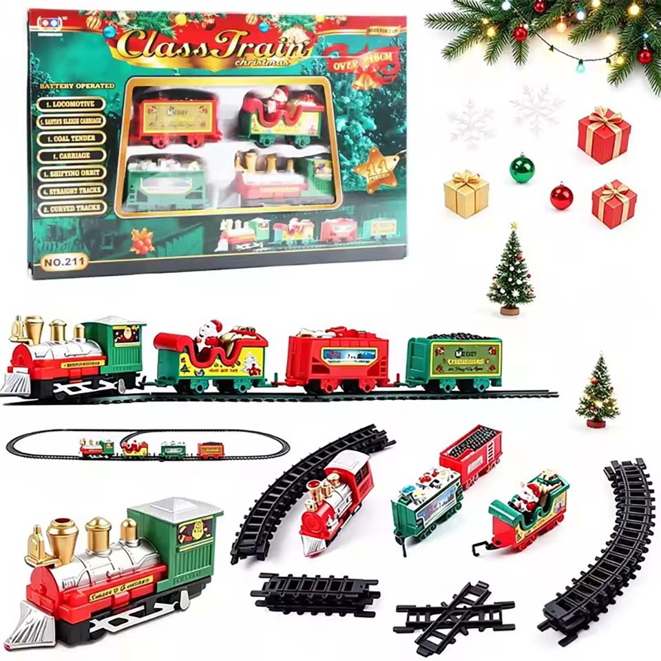 Christmas Tree Artificial - Реалистичный электрический рождественский поезд, легко собирается