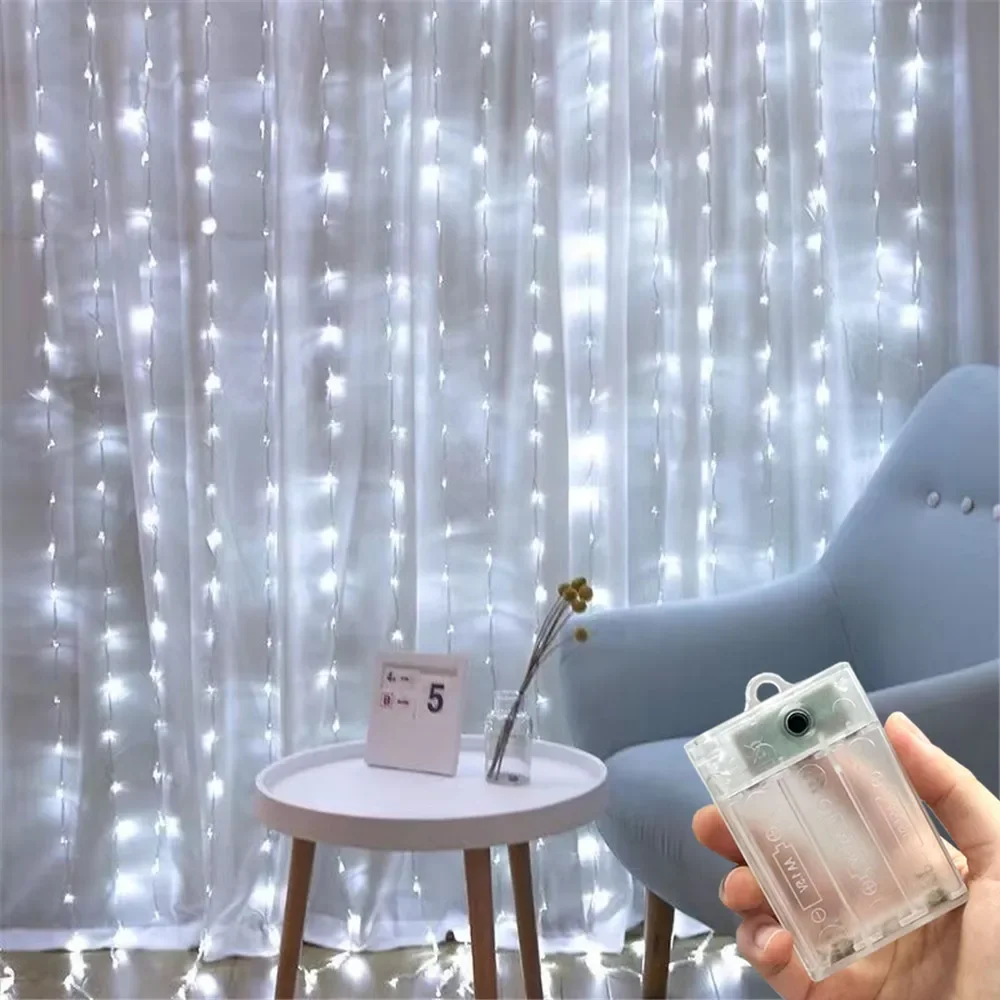 Светодиодная гирлянда-штора на – обзор и цена Led Fairy String Lights