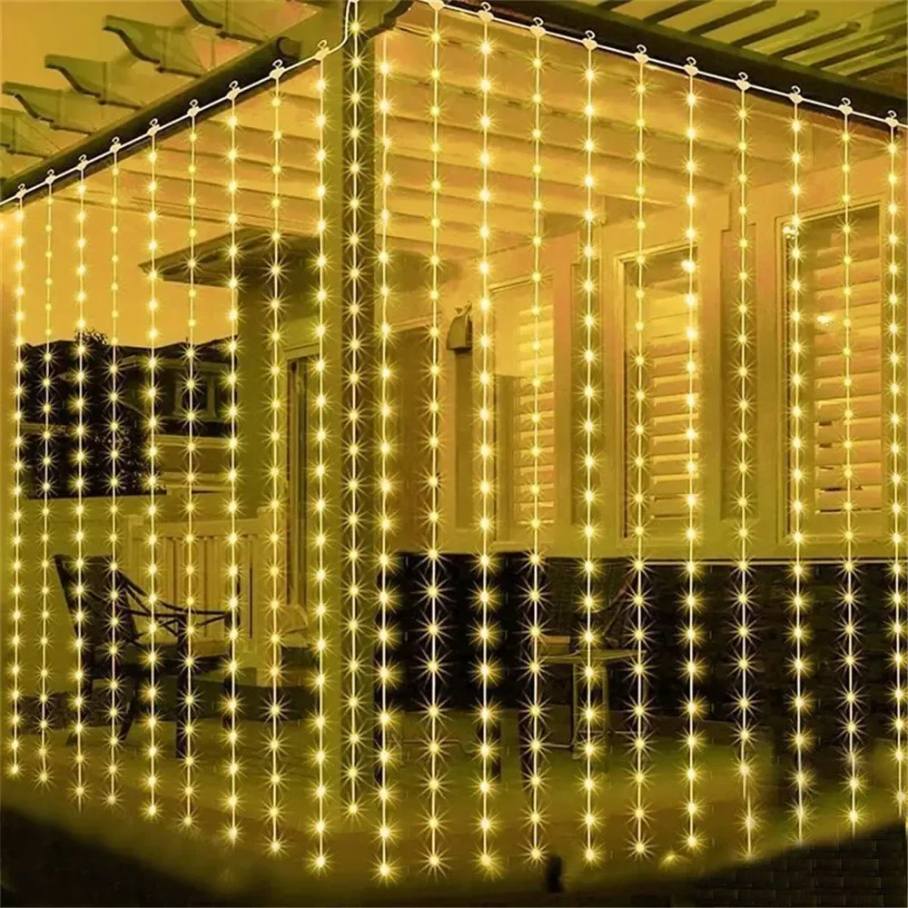 Светодиодная гирлянда-штора на – обзор и цена Led Fairy String Lights