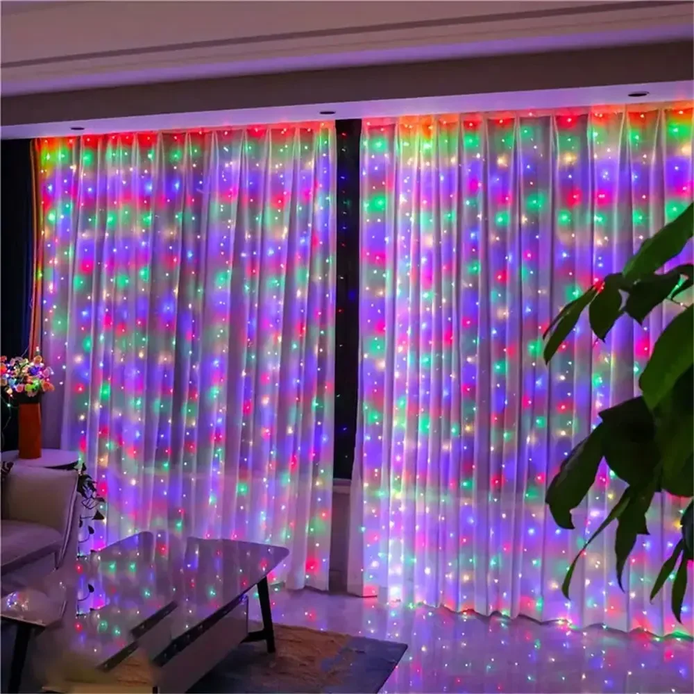 Светодиодная гирлянда-штора на – обзор и цена Led Fairy String Lights