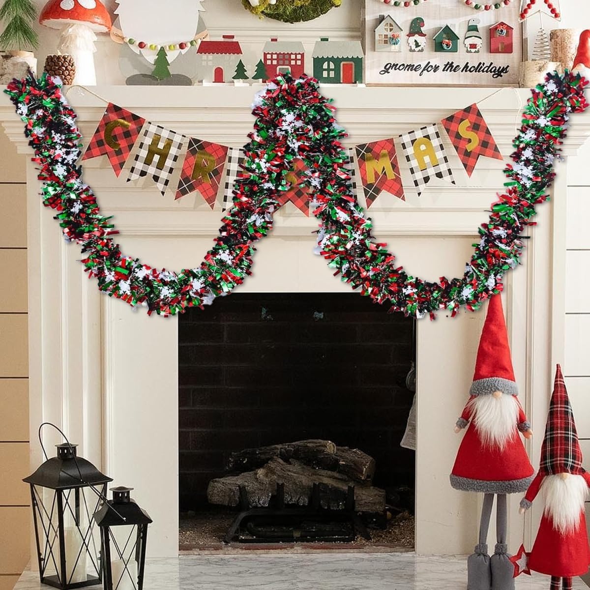 2 м рождественской гирлянды из – обзор и цена Tinsel Garland Decoration