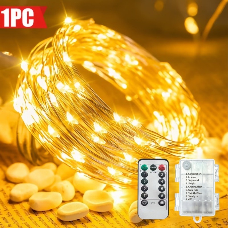10-метровая водонепроницаемая  – обзор и цена Led Fairy String Lights