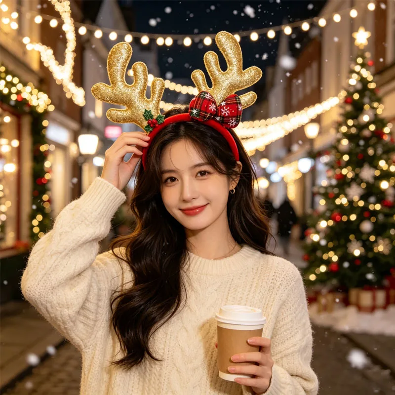 1–5 шт. Рождественский ободок  – обзор и цена Reindeer Antlers Headband