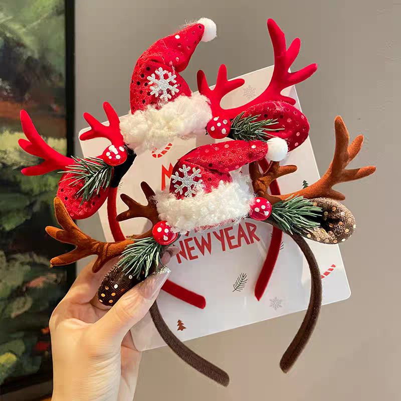 Рождественский ободок с милыми – обзор и цена Reindeer Antlers Headband