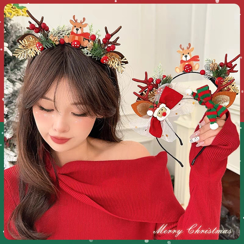 Рождественский ободок с милыми – обзор и цена Reindeer Antlers Headband