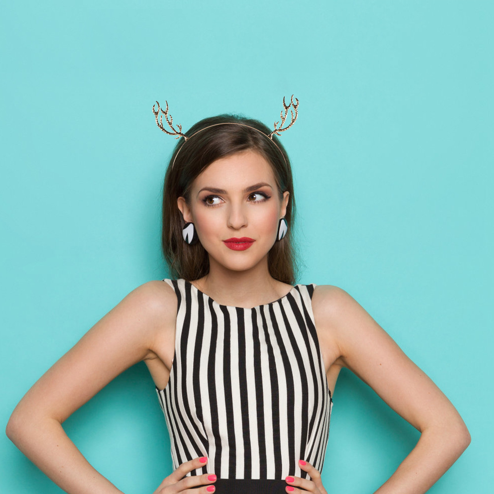 Рождественский костюм: ободок  – обзор и цена Reindeer Antlers Headband