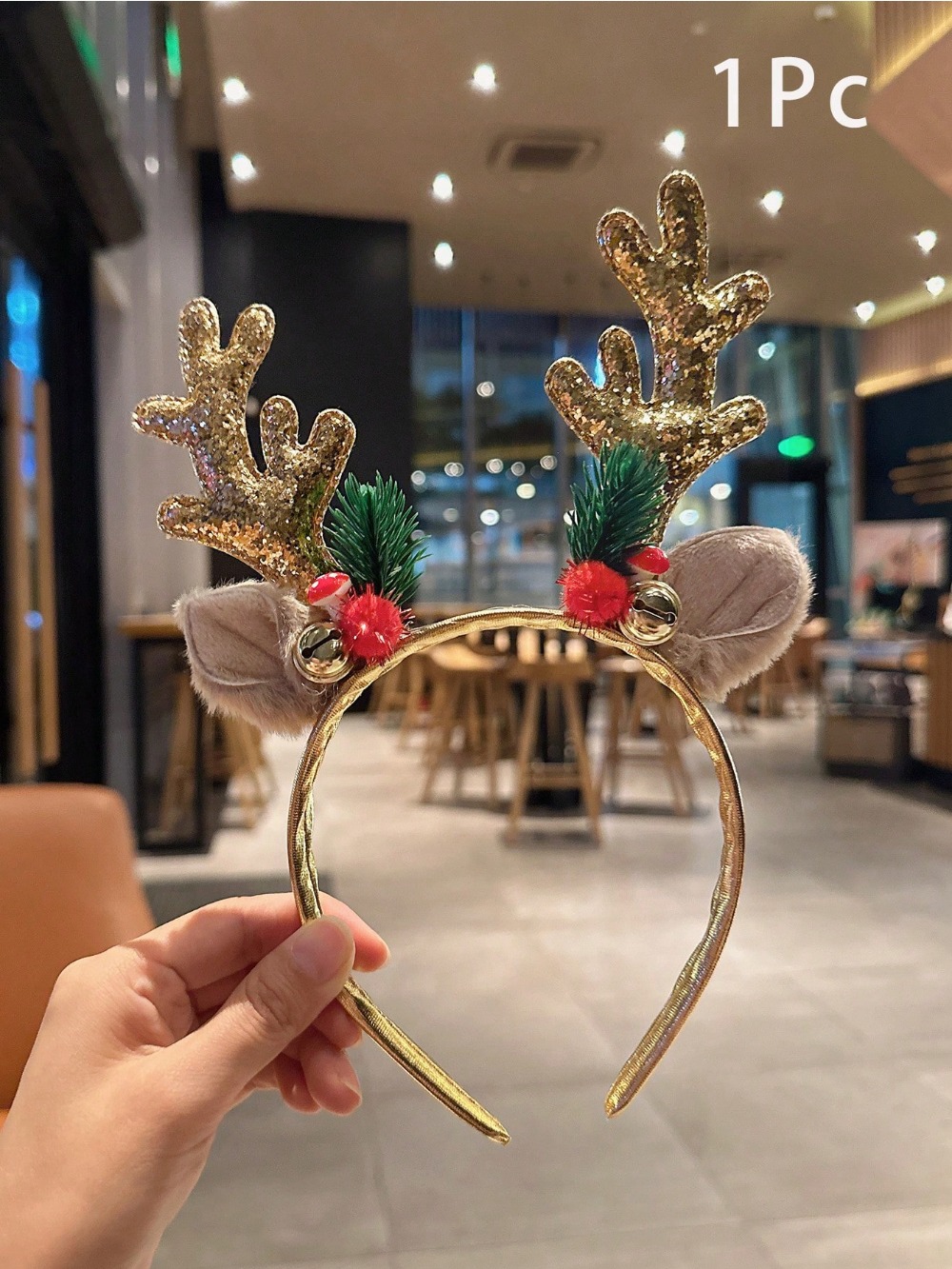 1 шт., рождественская повязка  – обзор и цена Reindeer Antlers Headband